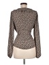 Max Studio 100% Polyester Brown Long Sleeve Blouse Size M - photo 2