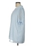 Unbranded 100% Polyester Blue Short Sleeve Blouse Size L - photo 5