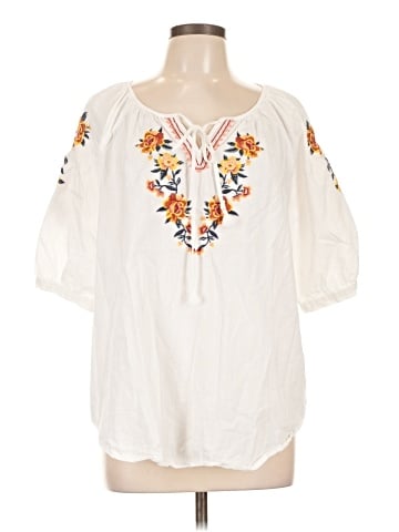 St. John's Bay 3/4 Sleeve Blouse (view 1)