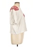 Desigual Ivory Short Sleeve Blouse Size L - photo 4