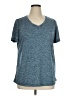 Ideology 100% Polyester Tweed Blue Active T-Shirt Size 1X - photo 1