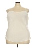 Lane Bryant 100% Polyester Ivory Sleeveless Top Size 26 - 28 Plus - photo 1