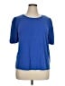Green Envelope Blue Short Sleeve Top Size XL - photo 1