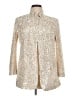 Ann Taylor LOFT 100% Polyester Metallic Gold Coat Size 14 - photo 1