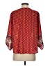 West Kei 100% Polyester Red 3/4 Sleeve Blouse Size S - photo 2