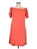 West Loop Solid Orange Casual Dress Size M - photo 1