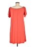 West Loop Solid Orange Casual Dress Size M - photo 2
