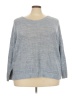 Lane Bryant 100% Cotton Gray Pullover Sweater Size 26 - 28 Plus - photo 1