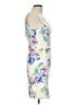 Lush 100% Polyester Floral Ivory Cocktail Dress Size L - photo 4