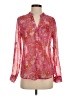 Kut from the Kloth 100% Polyester Paisley Pink Long Sleeve Blouse Size XS - photo 1