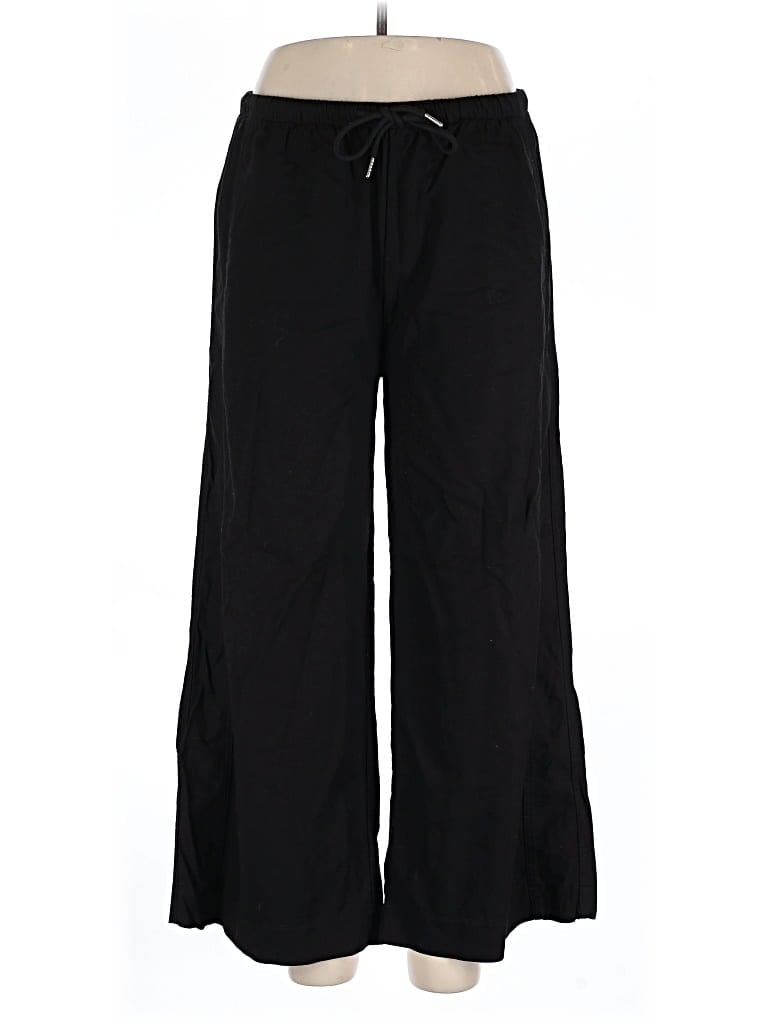 Pre-owned Unbranded Linen Pants In Black