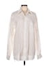 DKNY 100% Cotton Ivory Long Sleeve Button-Down Shirt Size L - photo 1