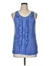 Elle 100% Rayon Blue Sleeveless Blouse Size XL - photo 1