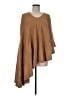 Look 100% Acrylic Brown Poncho One size - photo 1