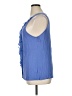Elle 100% Rayon Blue Sleeveless Blouse Size XL - photo 5