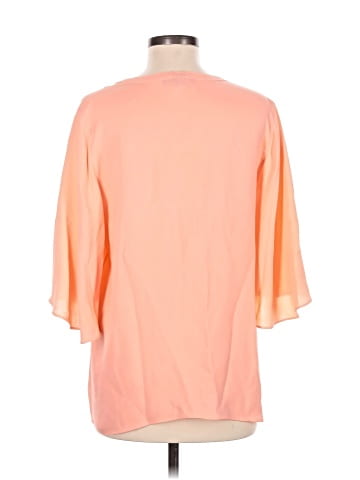 Lafayette 148 New York 3/4 Sleeve Silk Top (view 2)