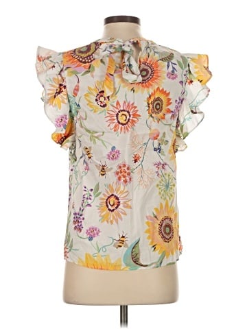 Elie Tahari Short Sleeve Blouse (view 2)