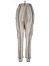 Elan Stripes Silver Linen Pants Size L - photo 2