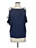 Express Outlet Blue Short Sleeve Top Size S - photo 1