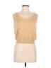 St. John Gold Sleeveless Top Size M - photo 1