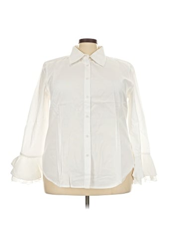 Newport News Long Sleeve Button-Down Shirt (view 1)