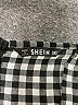 Shein Curve Checkered-gingham Black Casual Dress Size 12 - photo 7
