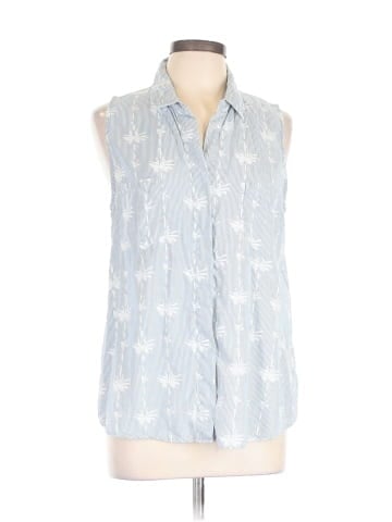Velvet Heart Sleeveless Button-Down Shirt (view 1)