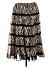 Alfred Dunner 100% Polyester Animal Print Black Casual Skirt Size 12 Petite - photo 1