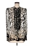 Roberto Cavalli 100% Silk Animal Print Ivory Black button down Size EU (IT) 44 / US 8 - photo 1
