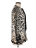 Roberto Cavalli 100% Silk Animal Print Ivory Black button down Size EU (IT) 44 / US 8 - photo 4