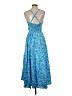 Lusana Paisley Blue Cocktail Dress Size M - photo 2