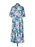 Prettygarden 100% Polyester Print Blue Casual Dress Size L - photo 2