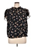 1.State 100% Polyester Black Short Sleeve Blouse Size 0X - photo 1