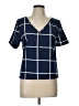 Shein Blue Short Sleeve Blouse Size L - photo 1