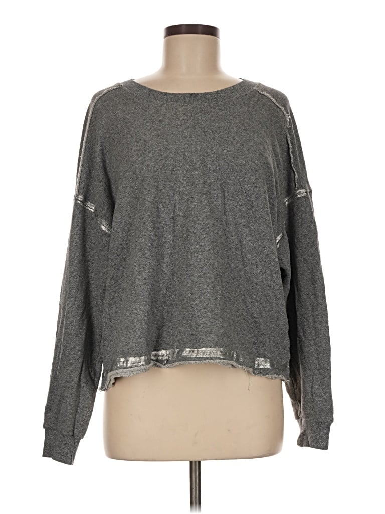 Pre-owned Splendid Pullover Sweater In Gray