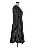 Maeve 100% Polyester Paisley Blue Casual Dress Size M - photo 4