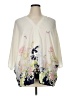 Rose + Olive 100% Polyester Ivory 3/4 Sleeve Blouse Size 1X - photo 1