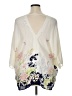 Rose + Olive 100% Polyester Ivory 3/4 Sleeve Blouse Size 1X - photo 2