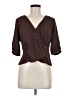 ABound 100% Polyester Brown 3/4 Sleeve Blouse Size M - photo 1