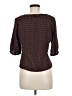 ABound 100% Polyester Brown 3/4 Sleeve Blouse Size M - photo 2