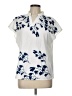 Shein 100% Polyester Ivory Short Sleeve Blouse Size L - photo 1