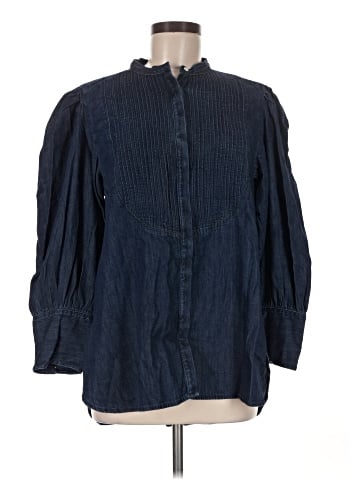 Gap 3/4 Sleeve Button-Down Shirt (view 1)