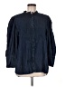Gap 100% Cotton Blue 3/4 Sleeve Button-Down Shirt Size M - photo 1