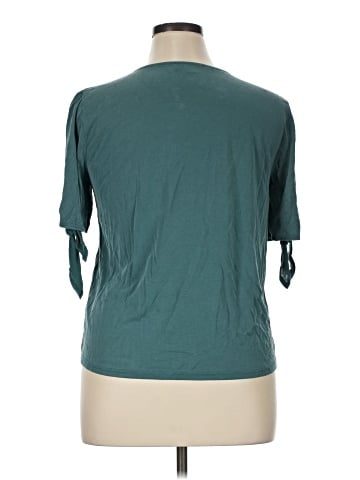 Green Envelope Short Sleeve Top (view 2)