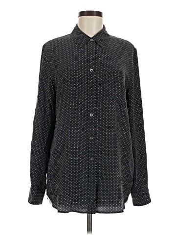Equipment Long Sleeve Silk Top (view 1)