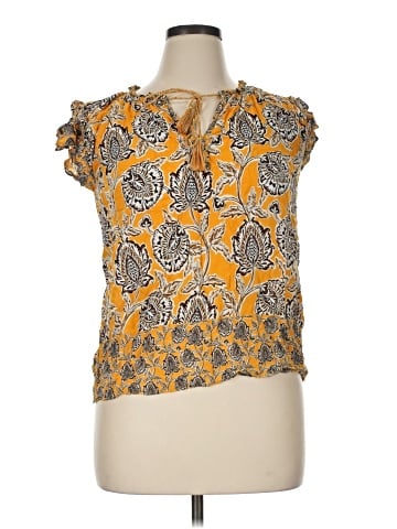 Rose + Olive Sleeveless Blouse (view 1)