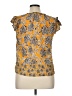 Rose + Olive 100% Rayon Yellow Sleeveless Blouse Size XL - photo 2