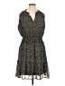Doe & Rae 100% Polyester Animal Print Black Casual Dress Size L - photo 1