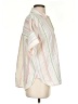 Madewell Stripes Ivory Short Sleeve Blouse Size XXS - photo 4