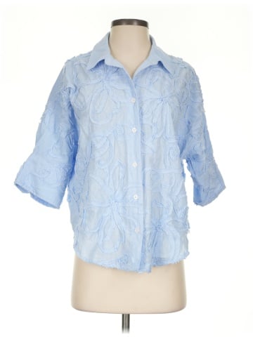 Maeve 3/4 Sleeve Button-Down Shirt (view 1)